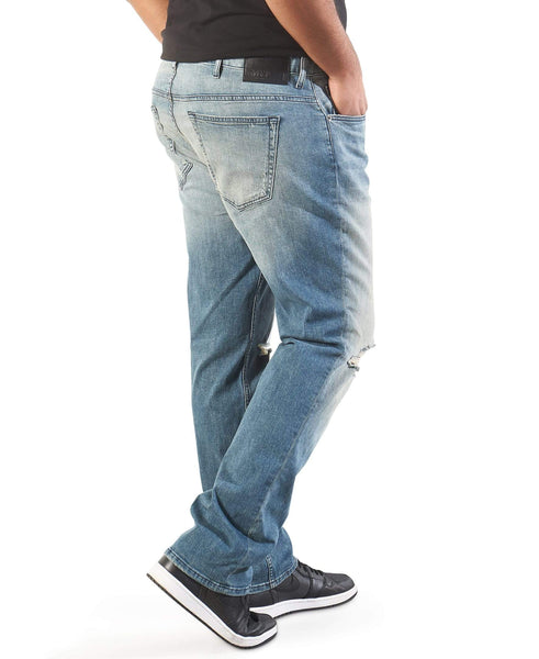 Slit-Knee-Slim-Straight-Leg-