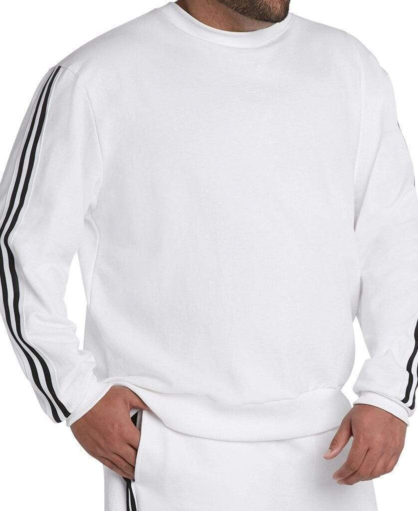 MVP Collections Sweatshirts Striped Sleeve Sweatshirt