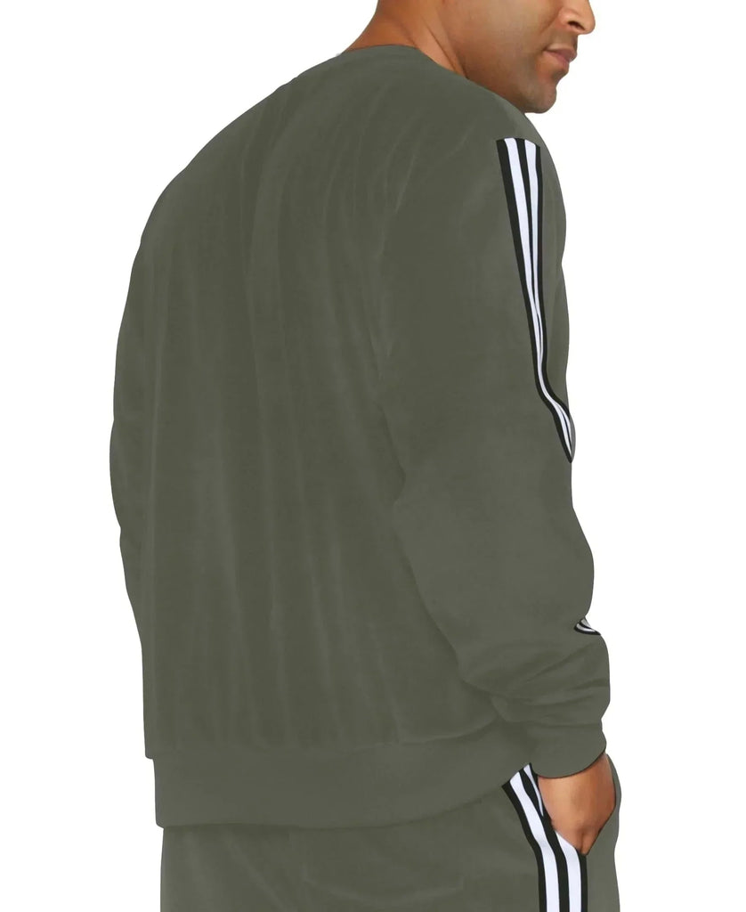MVP Collections Sweatshirts Striped Sleeve Sweatshirt