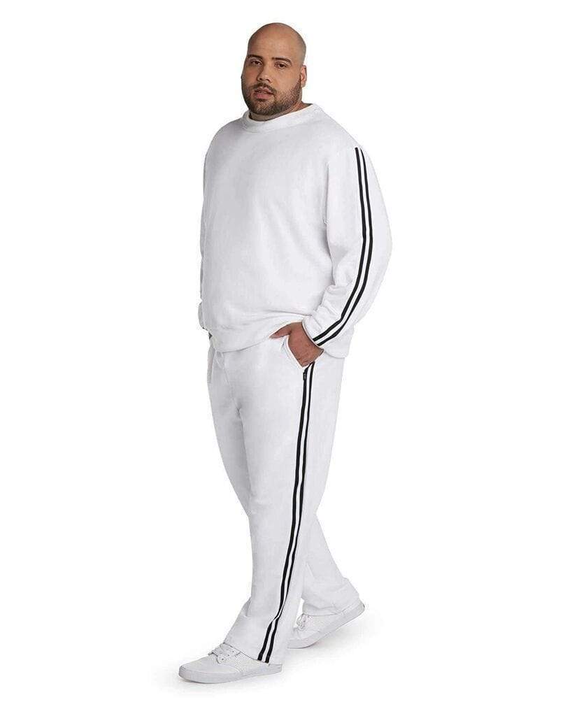 MVP Collections Sweatshirts Striped Sleeve Sweatshirt