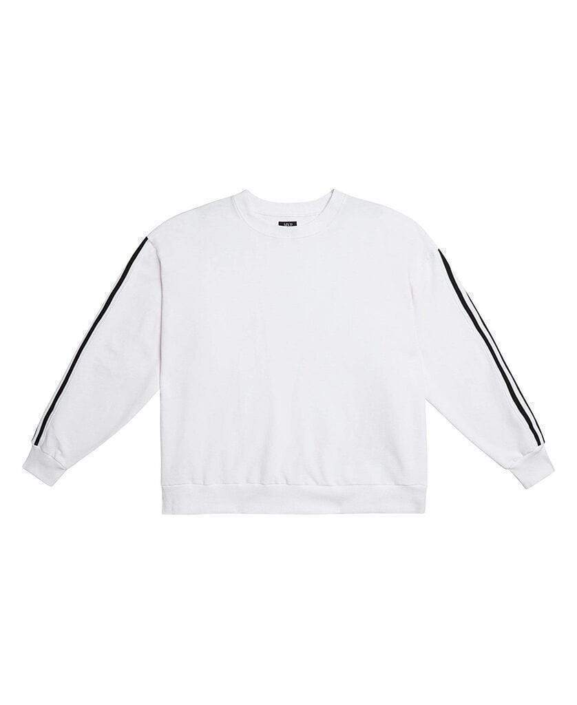 MVP Collections Sweatshirts Striped Sleeve Sweatshirt