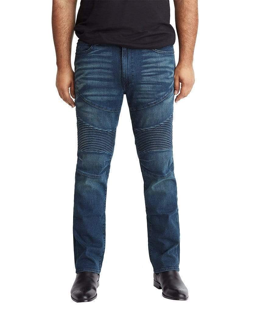 MVP Collections Jeans Biker Slim Straight Leg Jeans