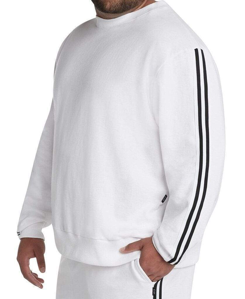 MVP Collections Sweatshirts Striped Sleeve Sweatshirt
