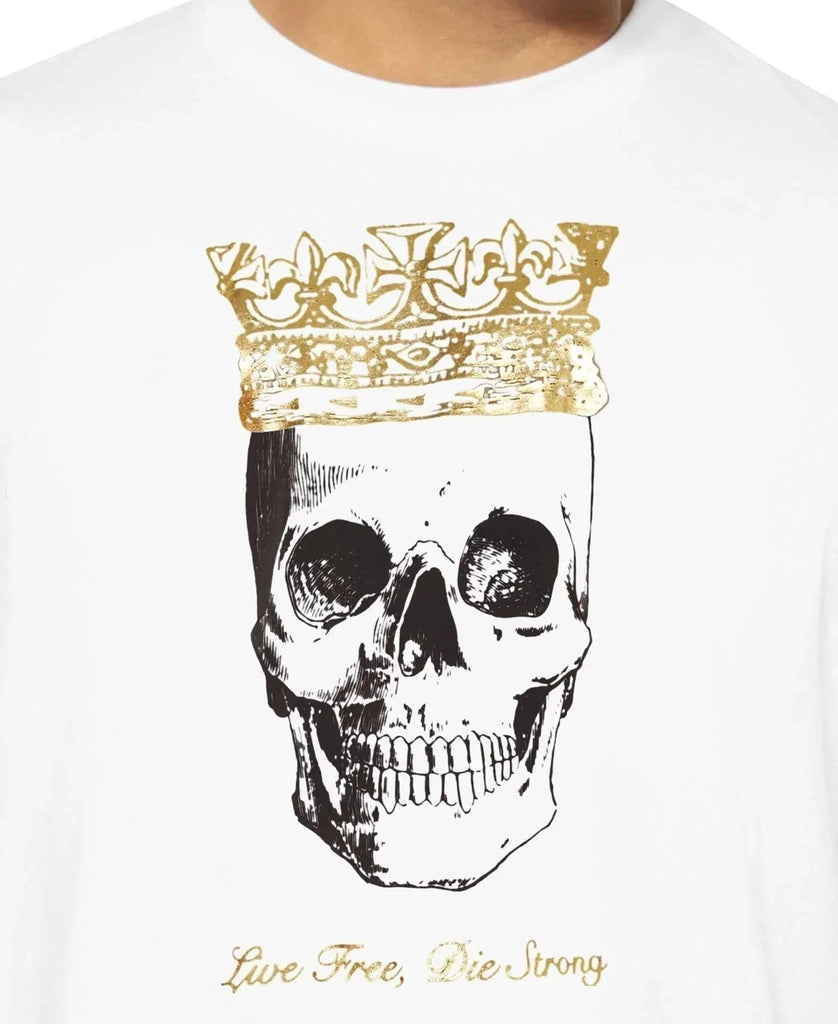 MVP Collections Graphic Tees Skull Face Print T-Shirt