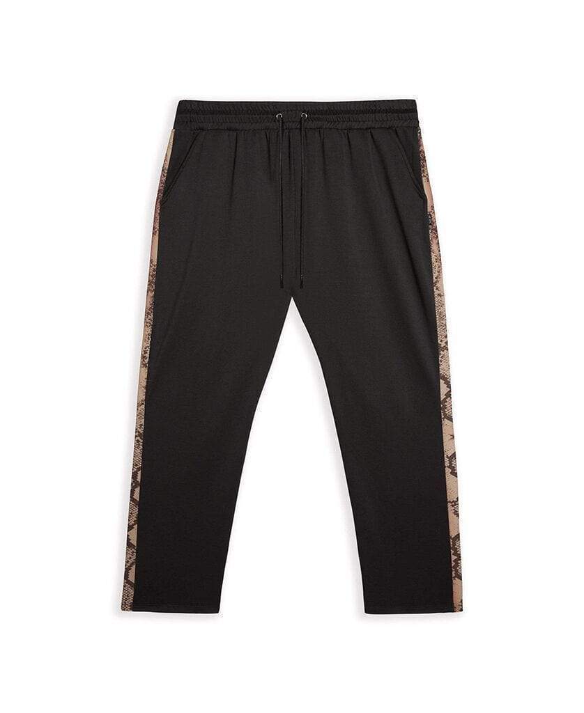 MVP Collections Joggers & Sweatpants Tech Knit Track Pants with Snake Print Stripe