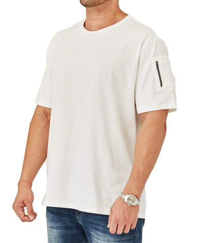 MVP Collections Tees & Polos Cargo Zipper Pocket Tee