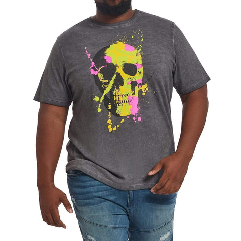 MVP Collections Graphic Tees Neon Skull T-Shirt