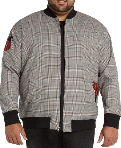 MVP Collections Jackets Plaid Bomber Jacket